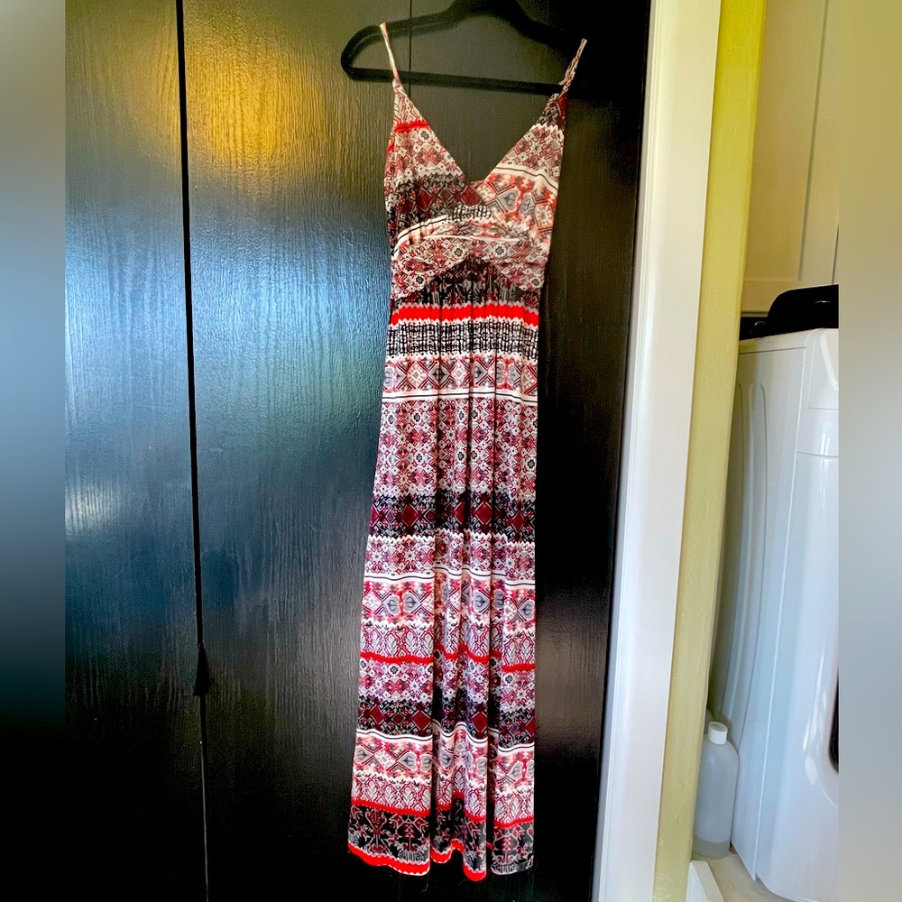 Geometric print Maxi Dress